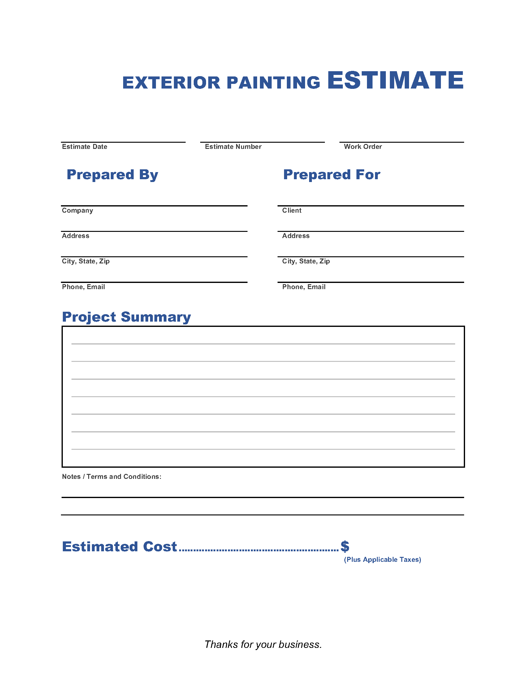 Exterior-Painting-Estimate-Template