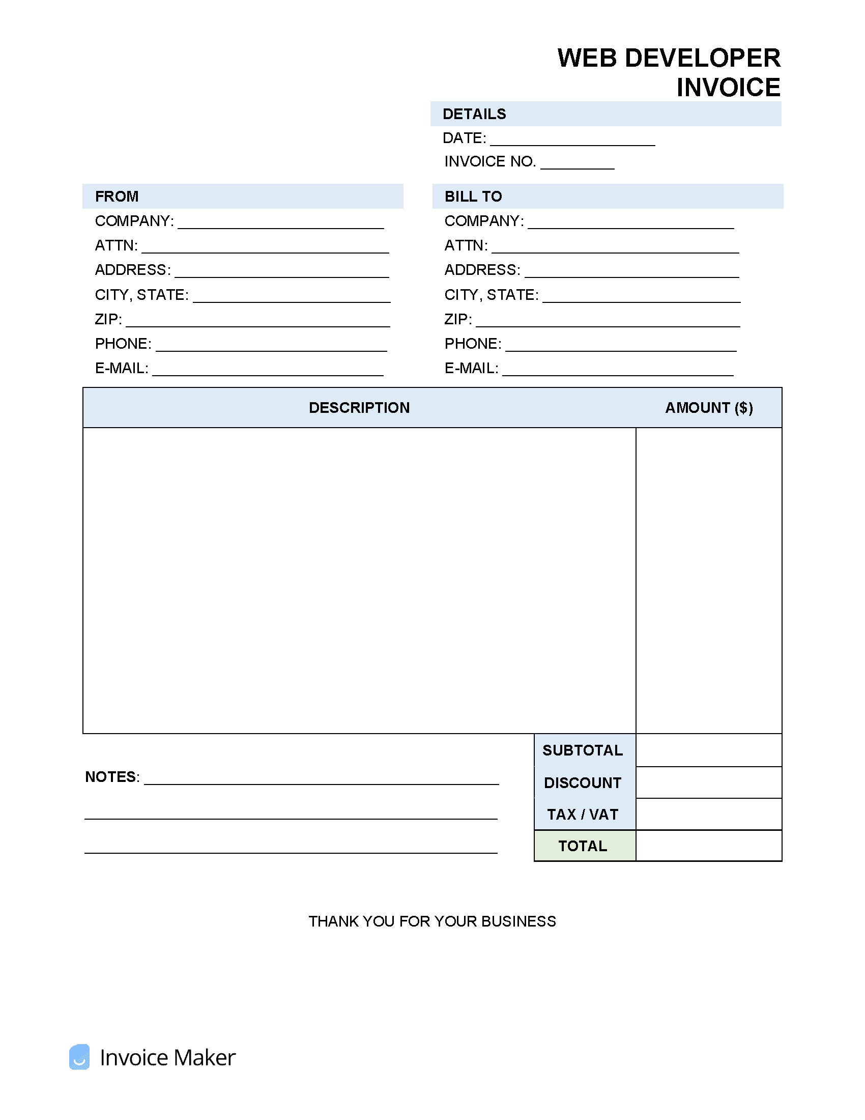 Web-Developer-Invoice-Template