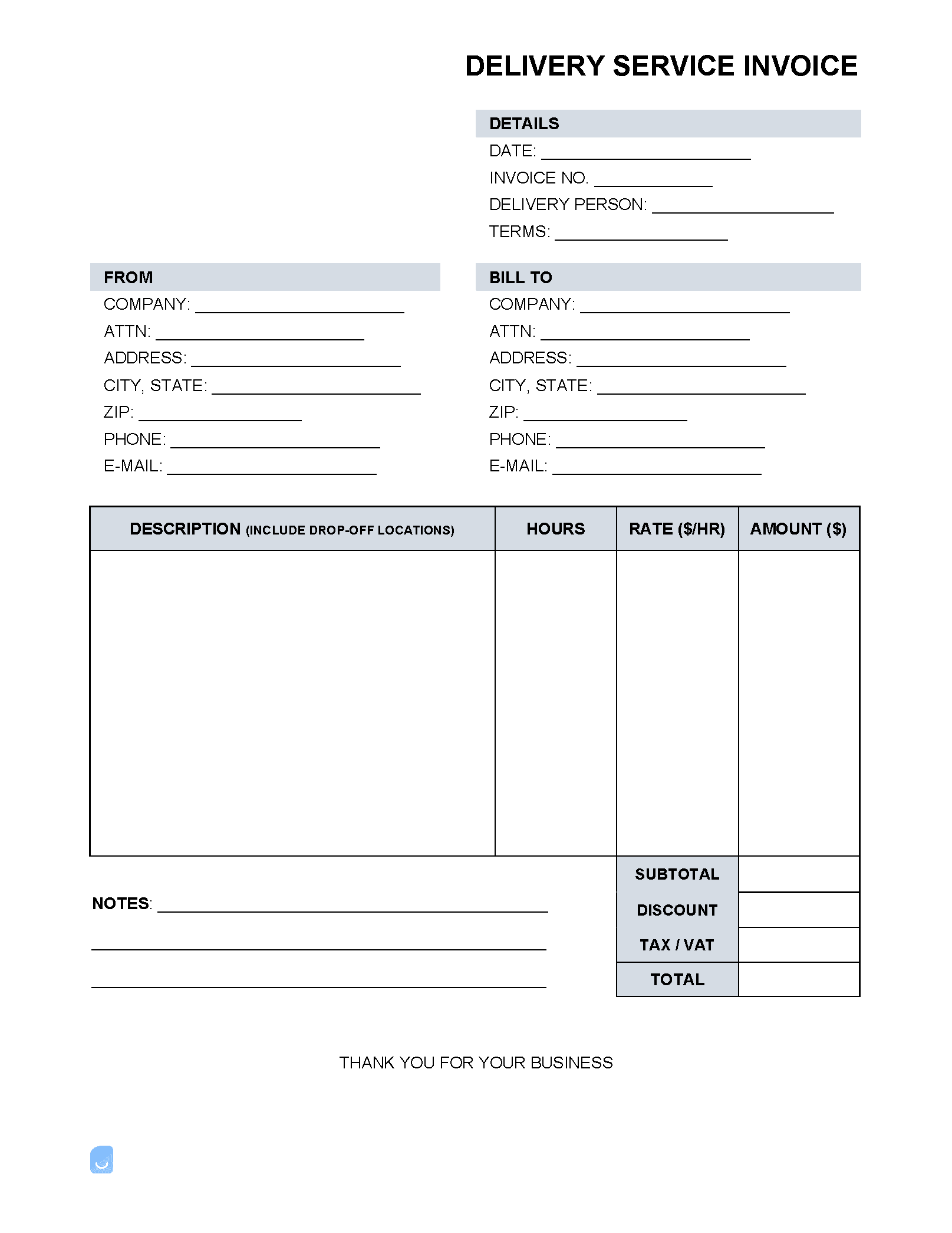 Delivery-Service-Invoice-Template