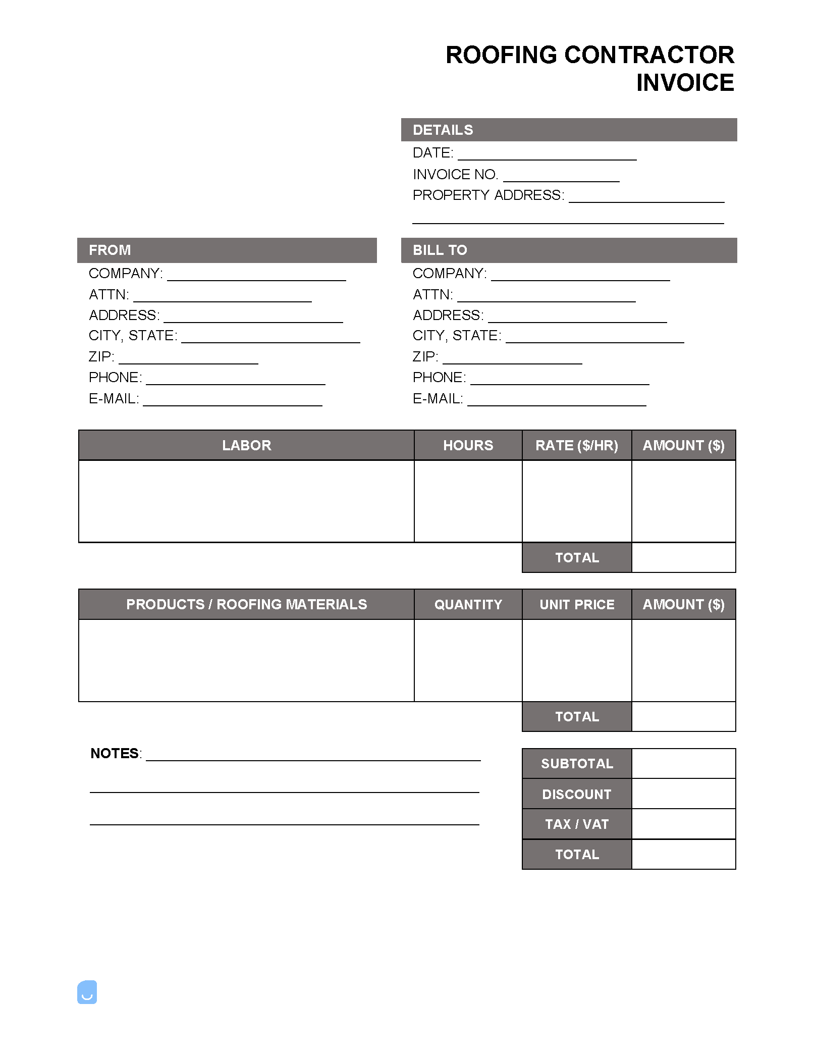 Roofing-Contractor-Invoice-Template