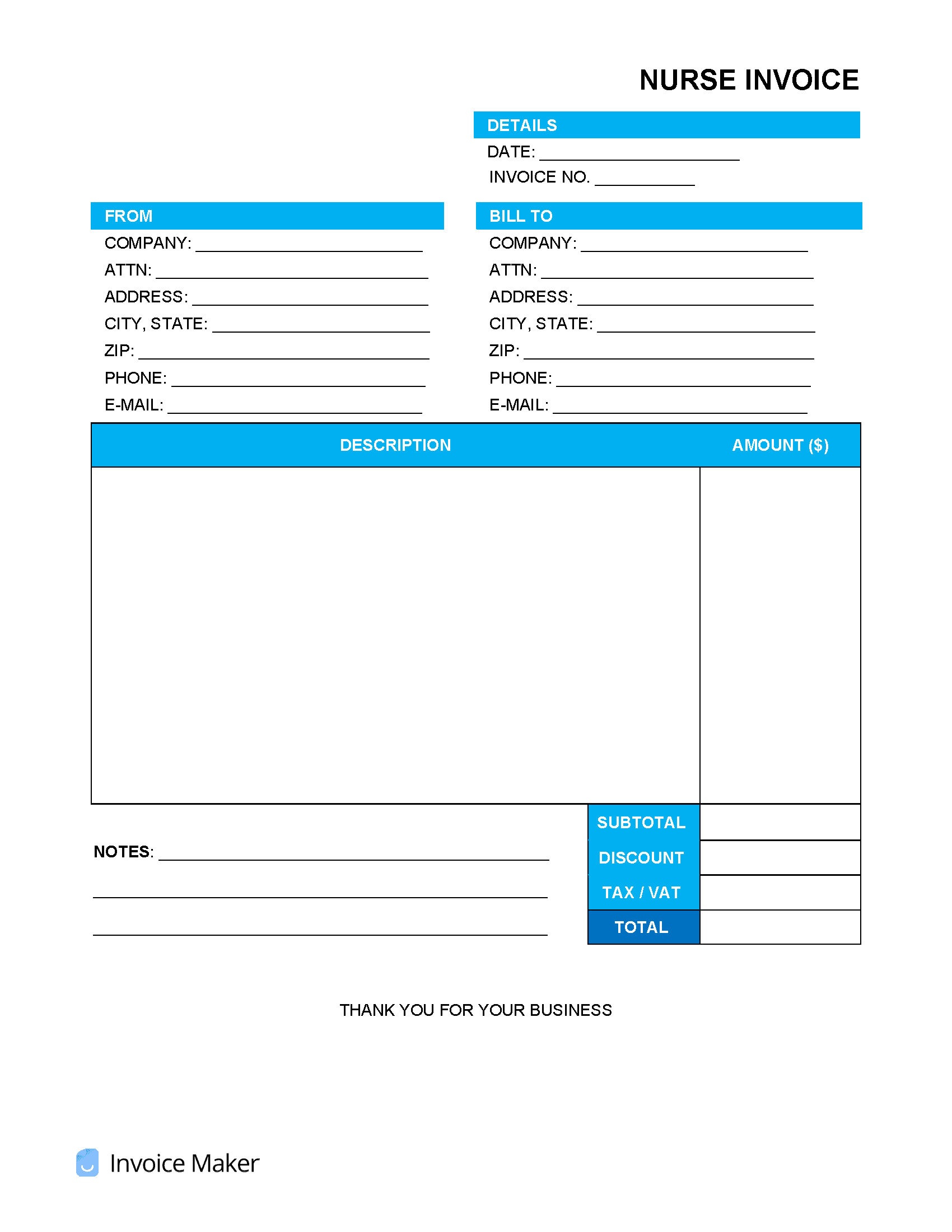 Nurse-Invoice-Template