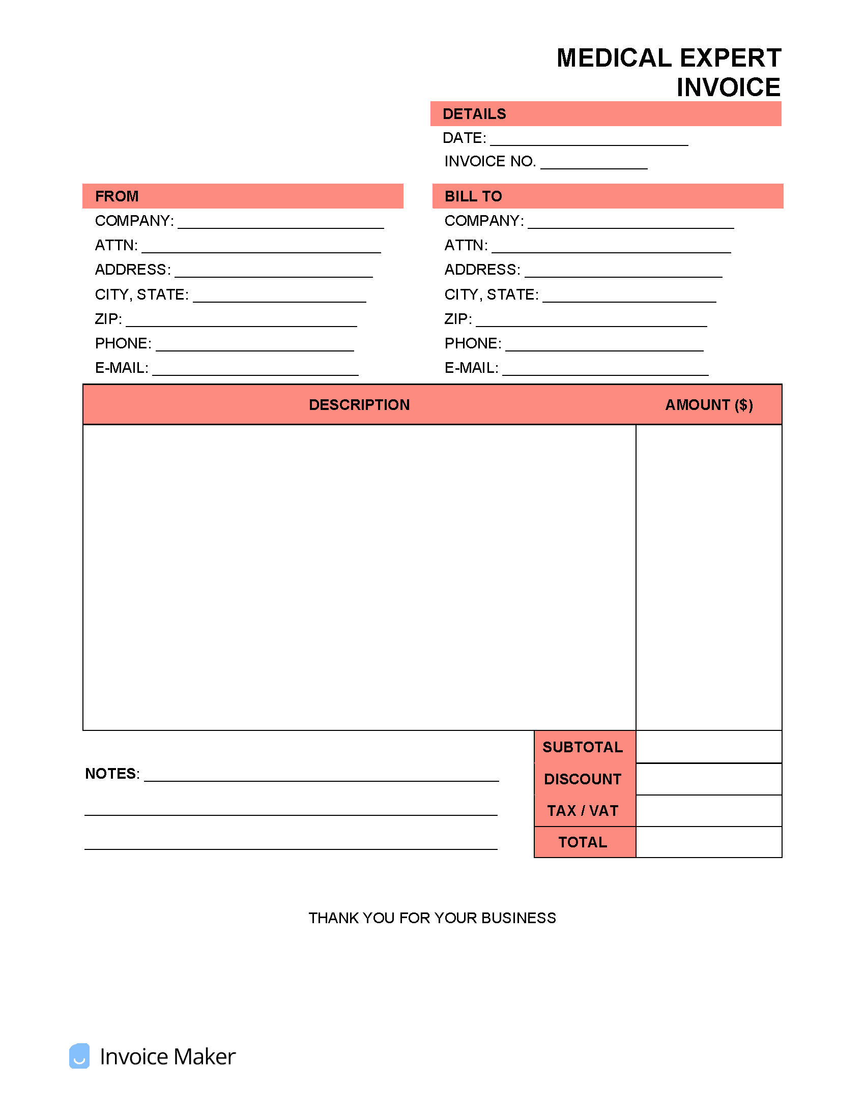 Medical-Expert-Invoice-Template