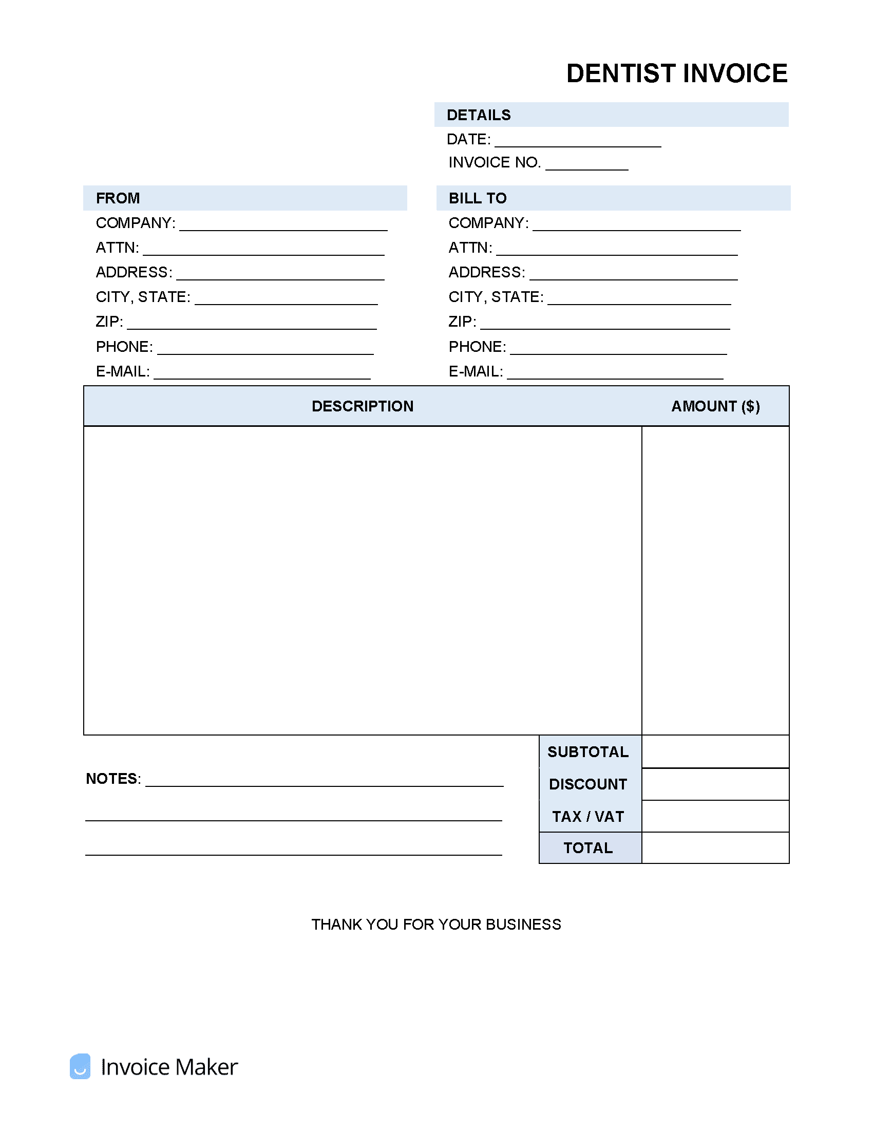 Dentist-Invoice-Template