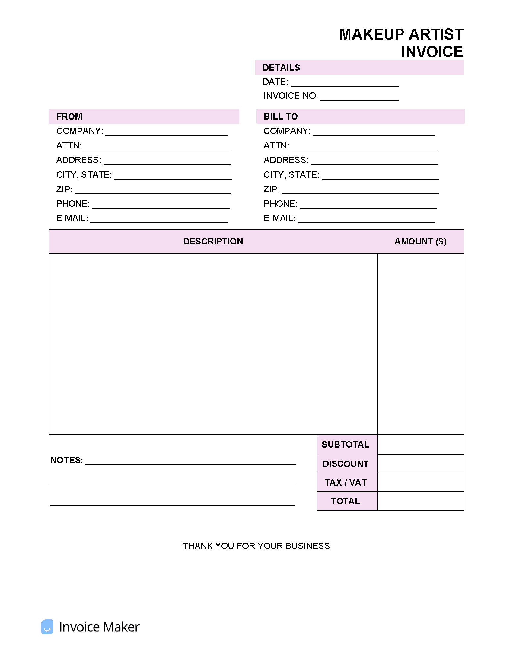 Makeup-Artist-Invoice-Template