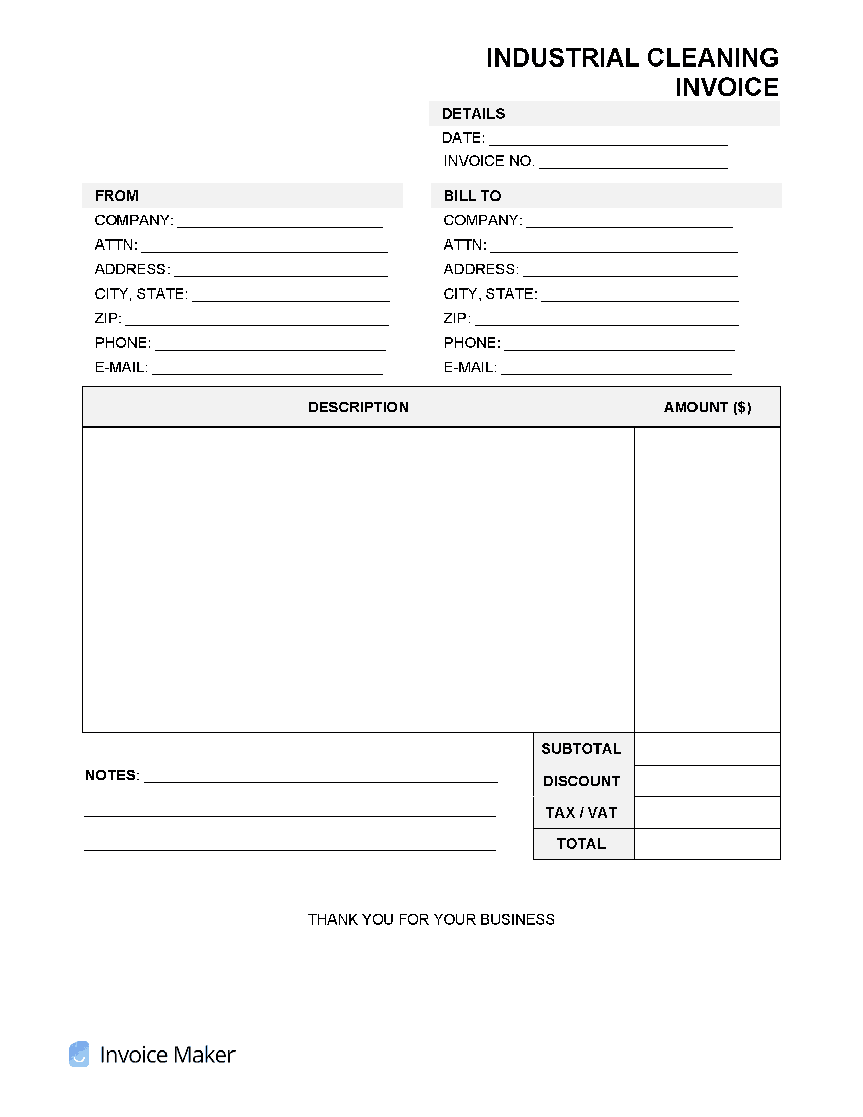 Industrial-Cleaning-Invoice-Template