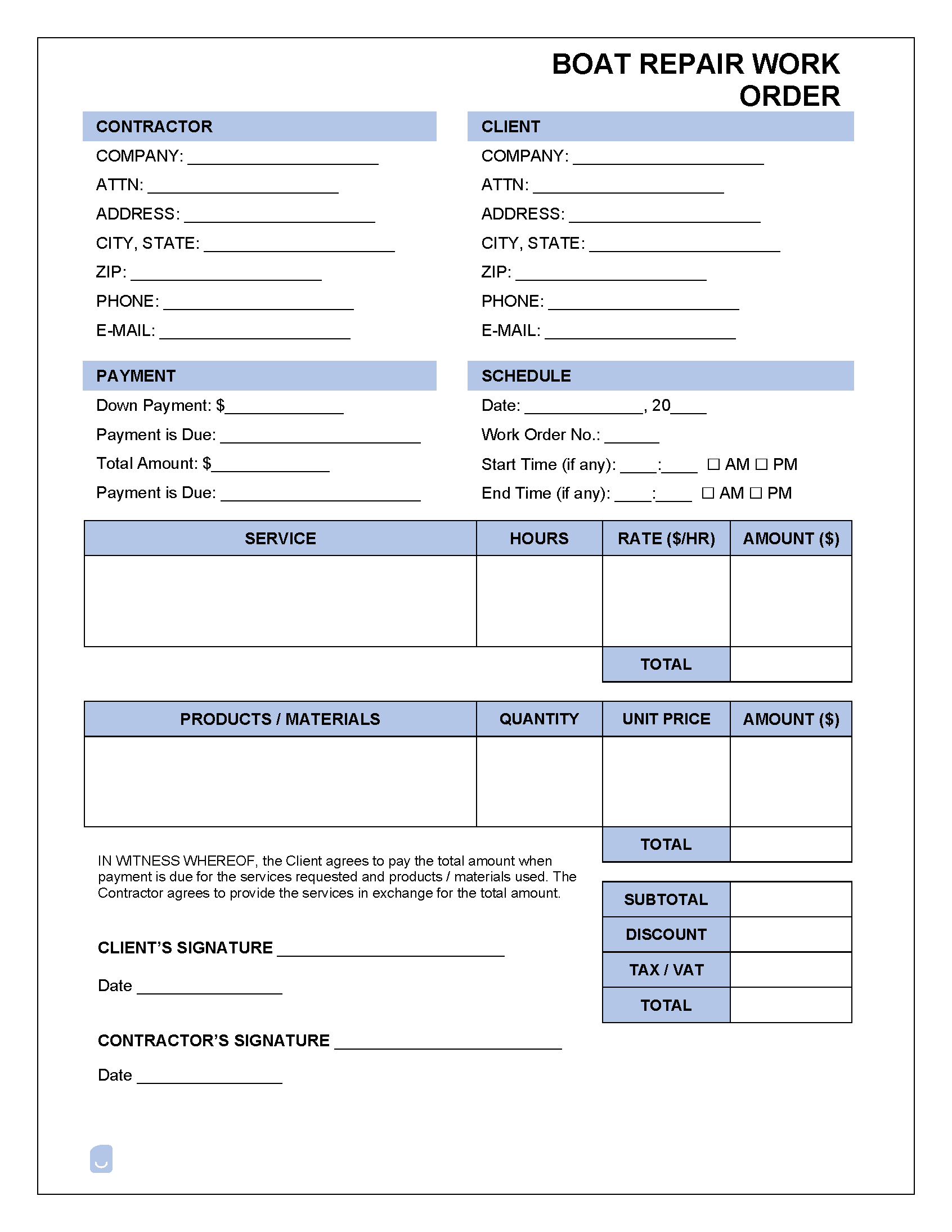 Boat-Repair-Work-Order-Template