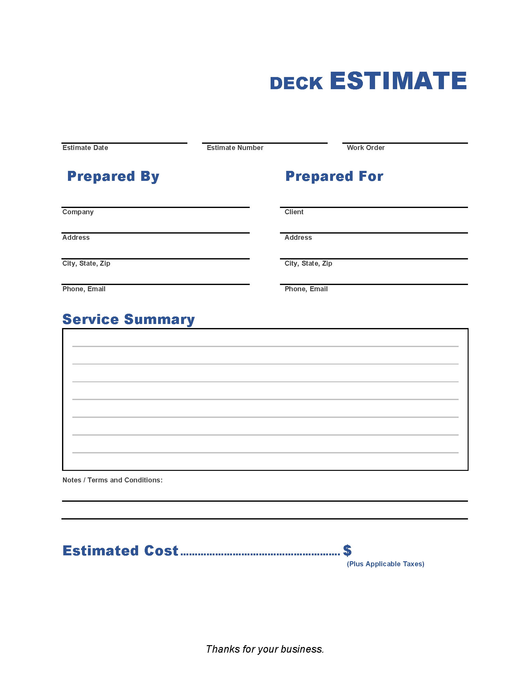 Deck-Estimate-Template