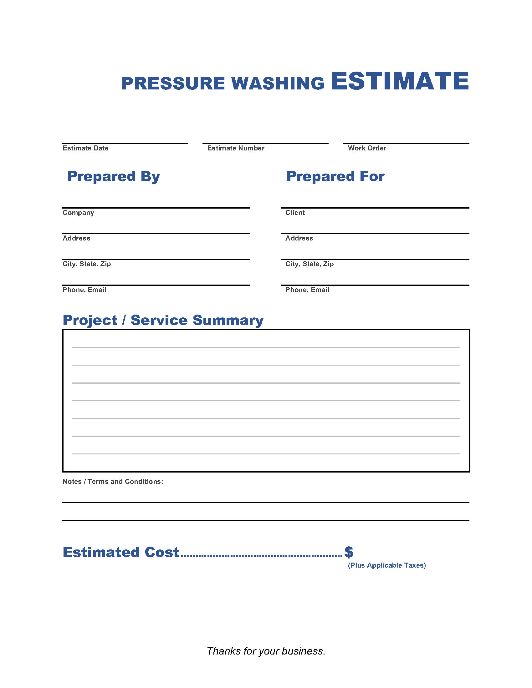 Pressure-Washing-Estimate-Template