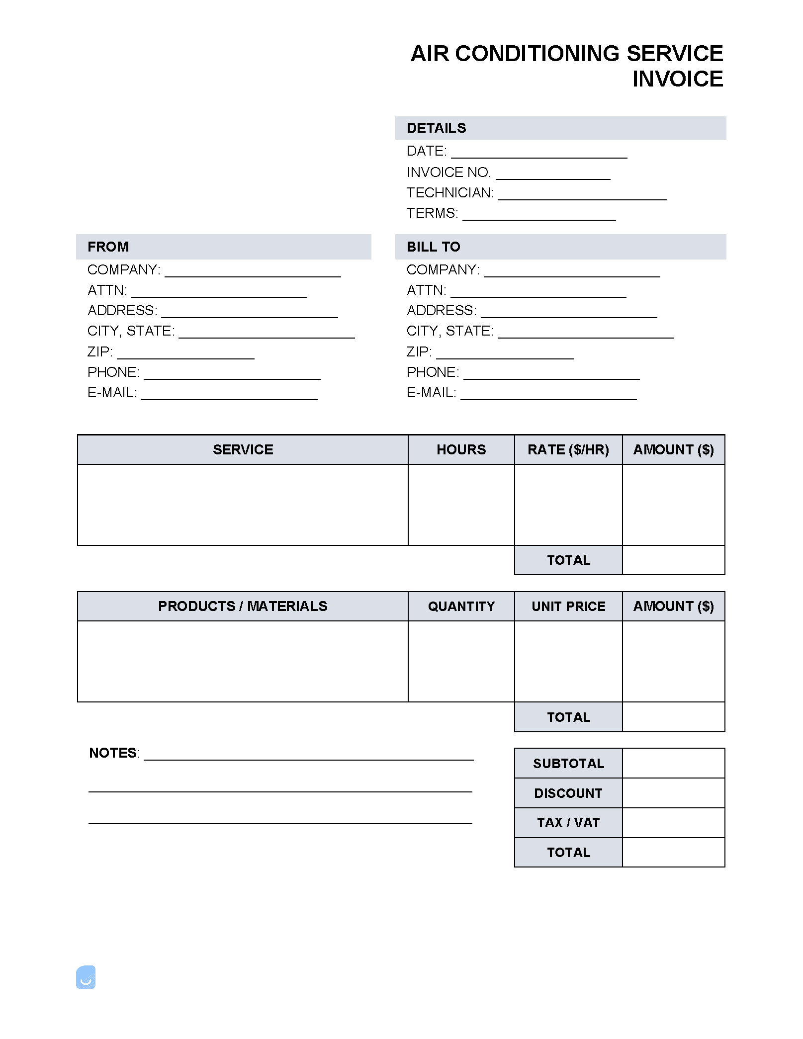 Air-Conditioning-Service-Invoice-Template
