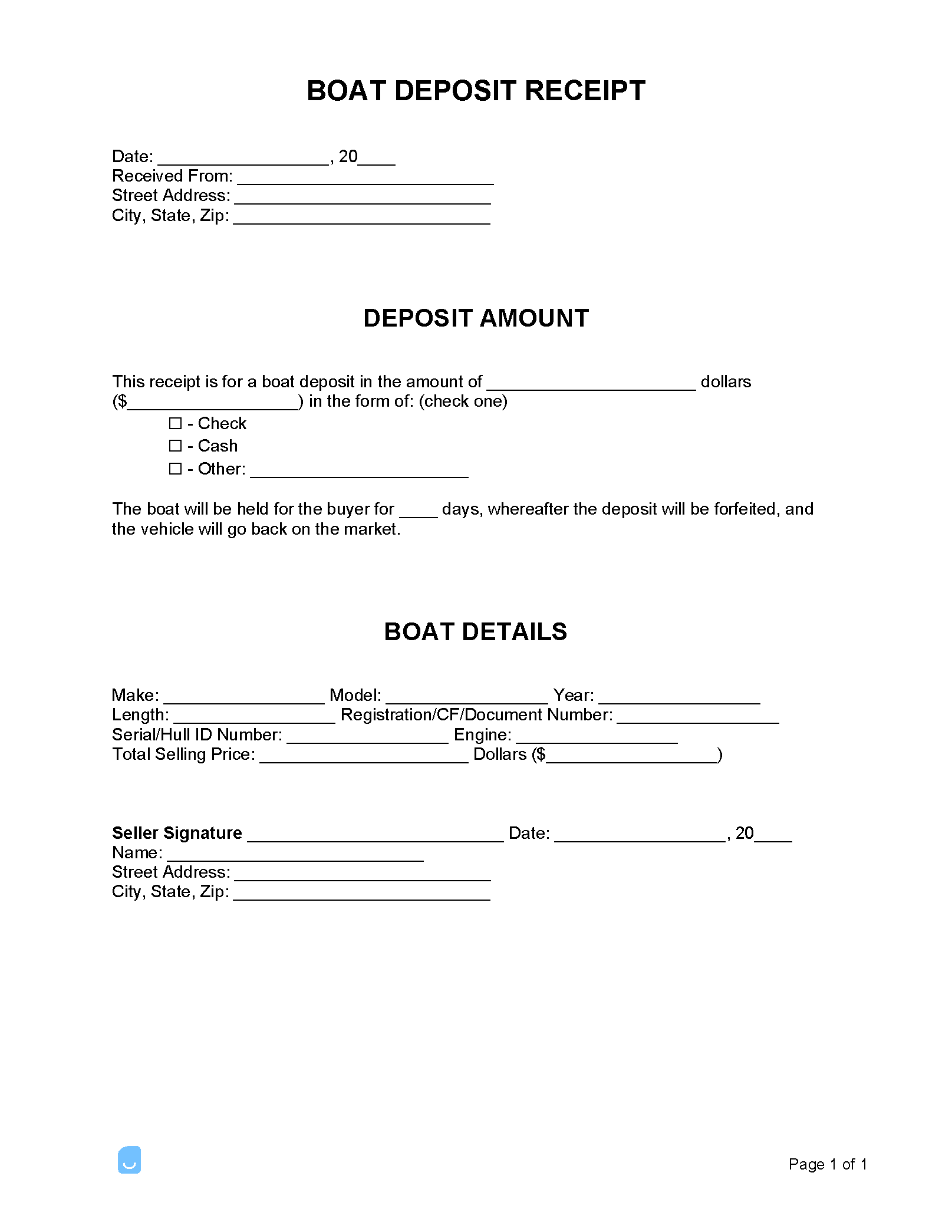 Boat-Deposit-Receipt-Template