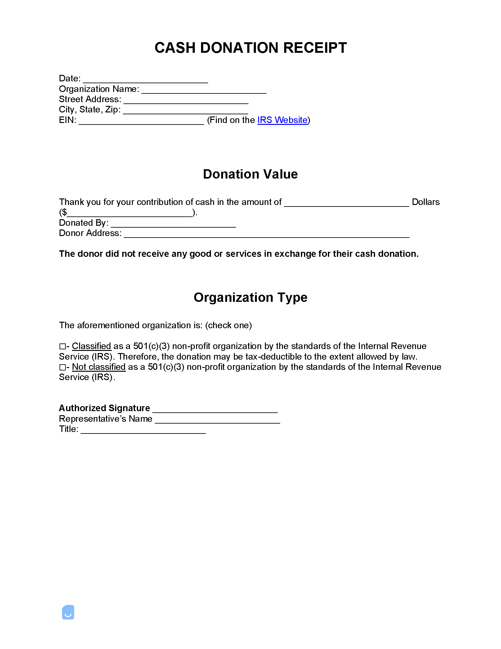 Cash-Donation-Receipt-Template