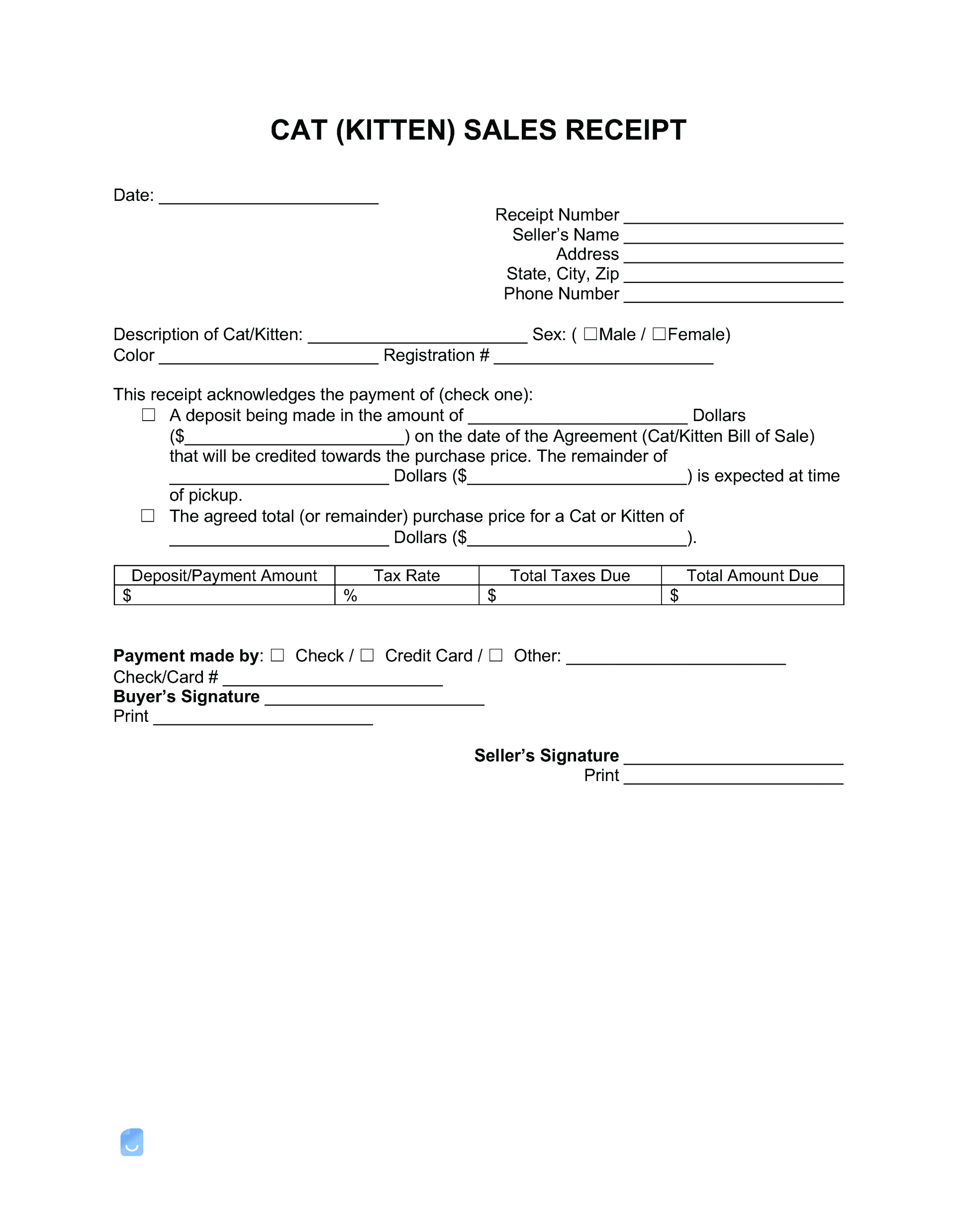 Cat-Kitten-Sales-Receipt-Template