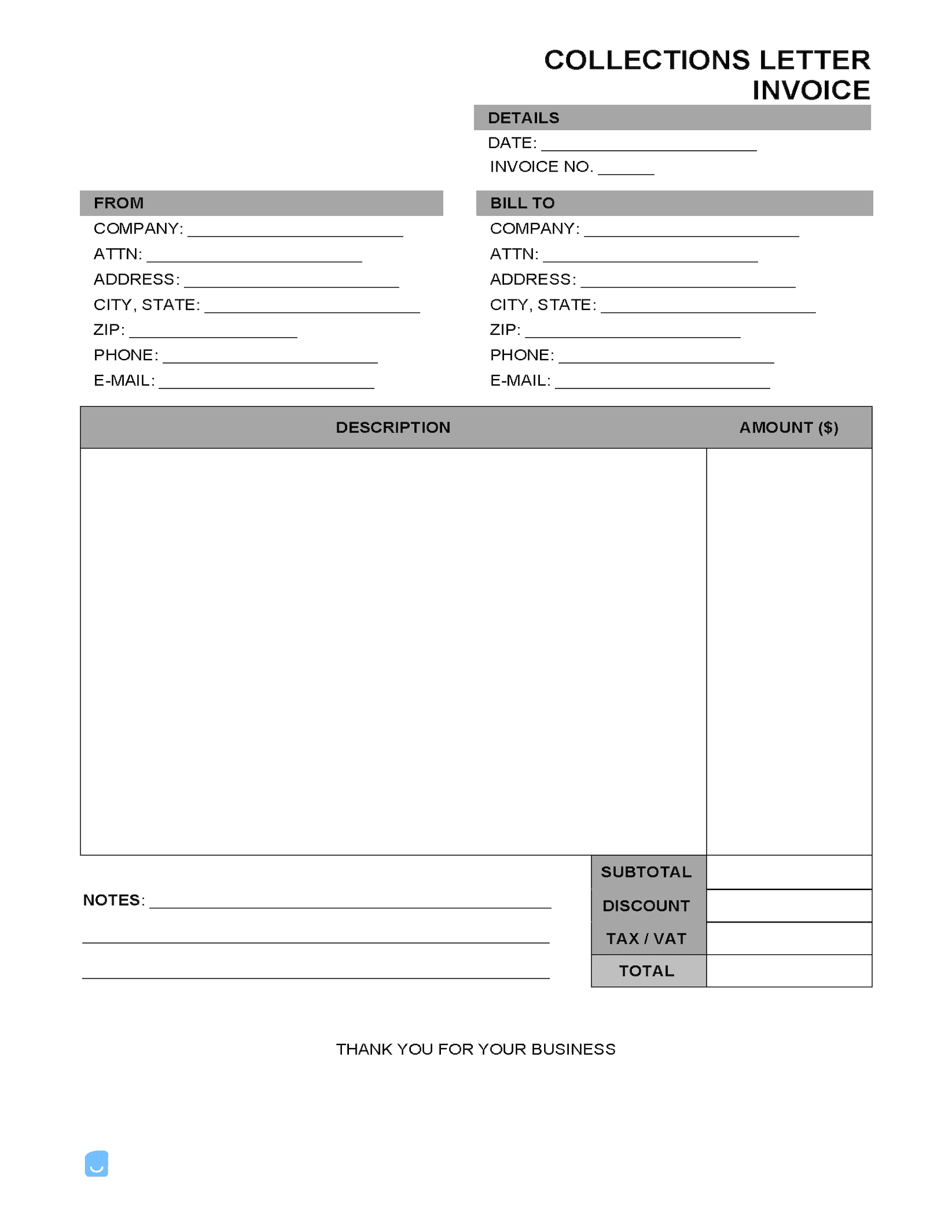 Collections-Letter-Invoice-Template