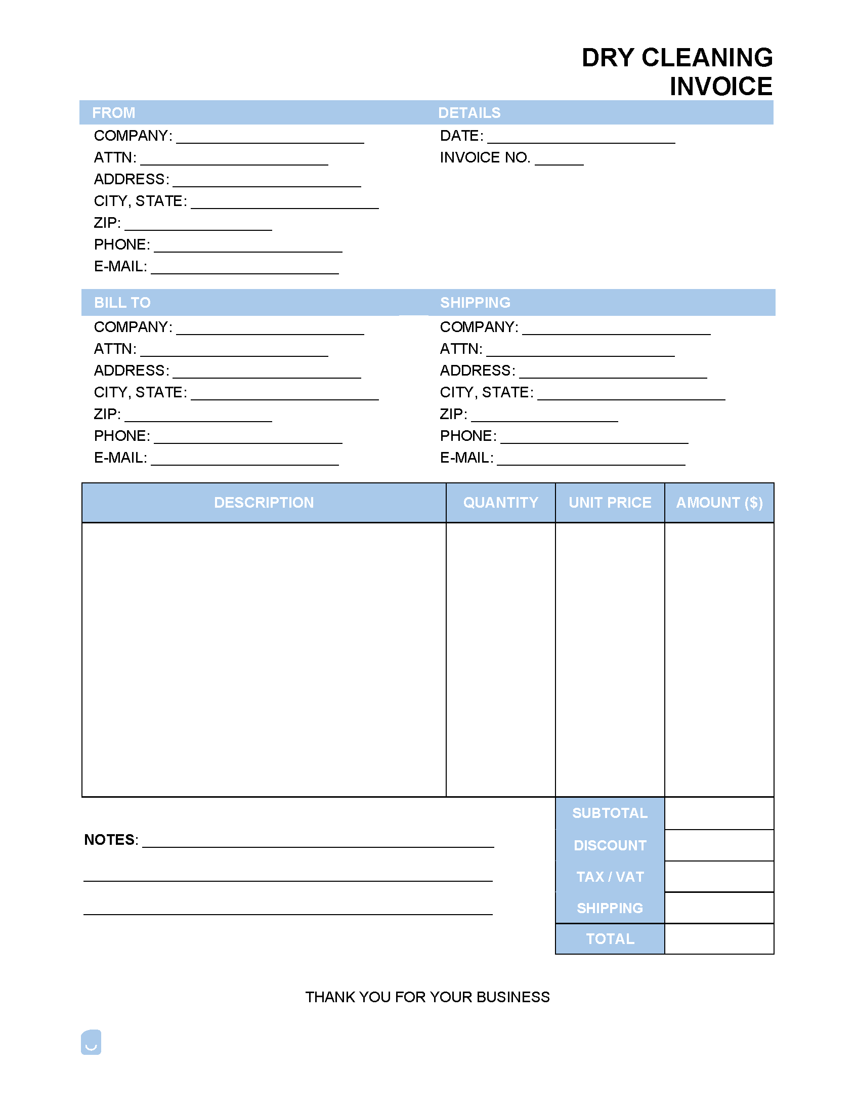 Dry-Cleaning-Invoice-Template