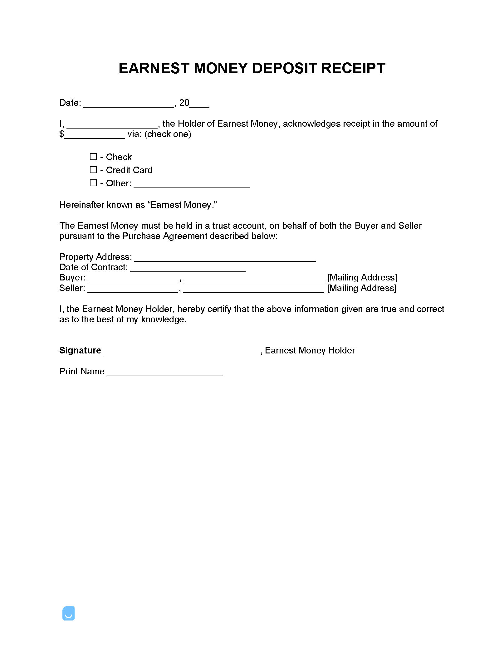 Earnest-Money-Deposit-Receipt