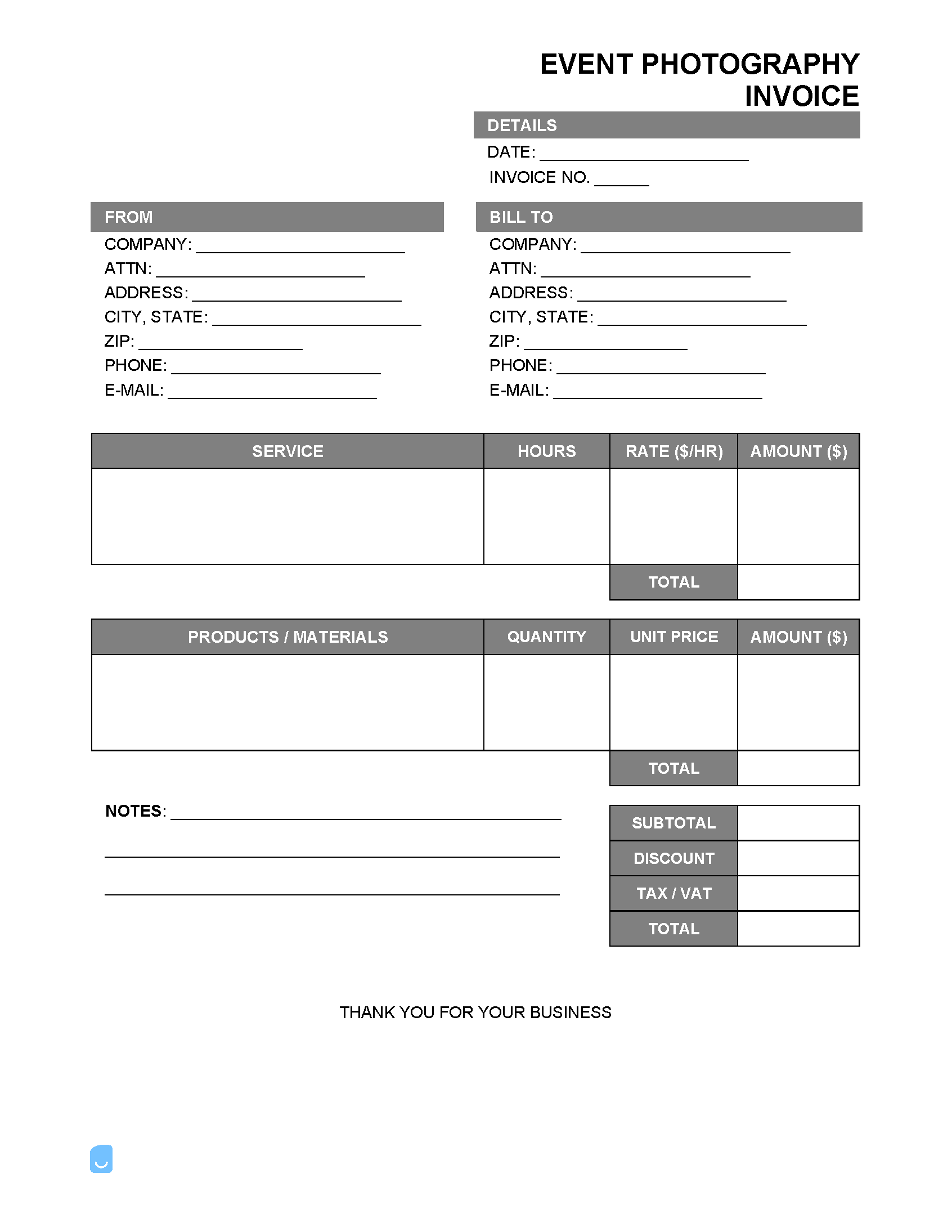 Event-Photography-Invoice-Template