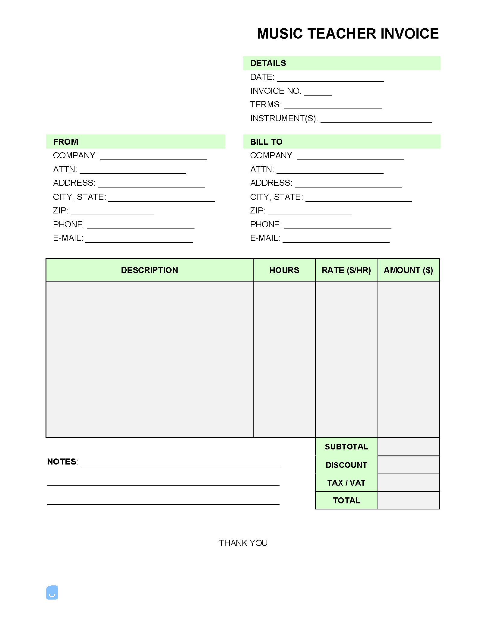 Music-Teacher-Invoice-Template