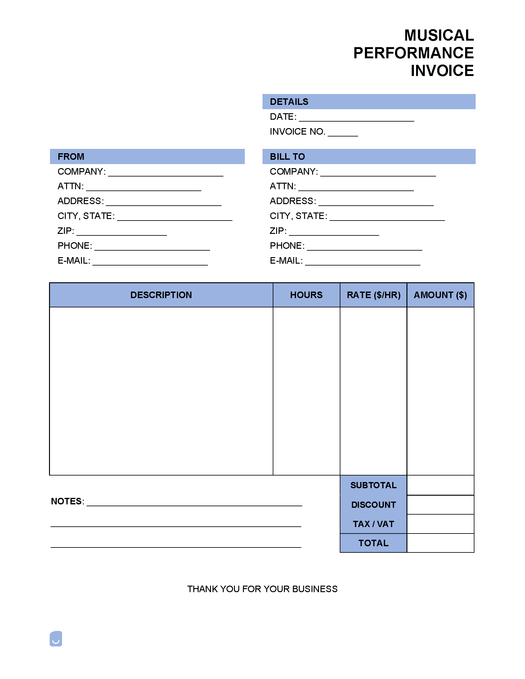 Musical-Performance-Invoice-Template
