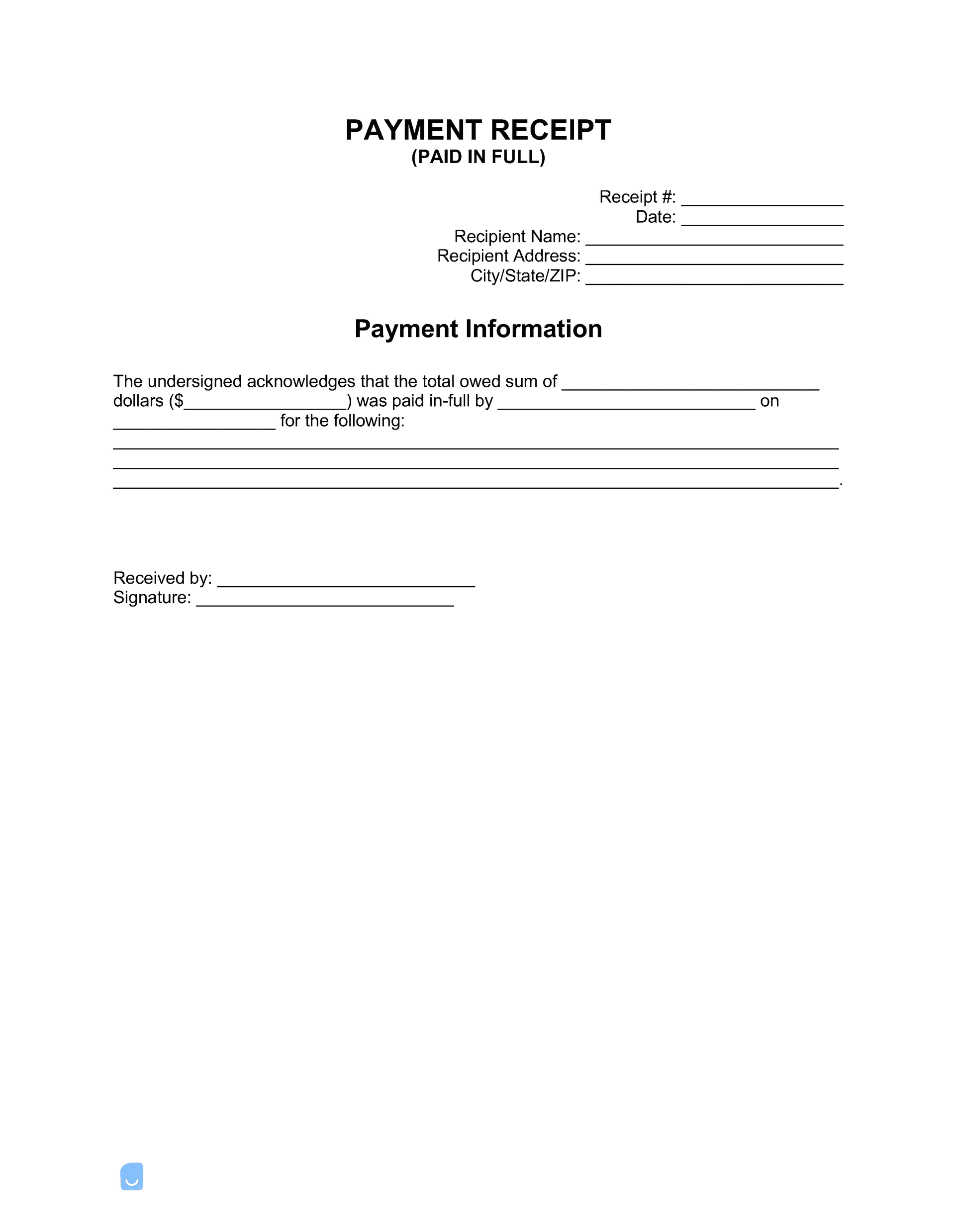 Paid-In-Full-Receipt-Template