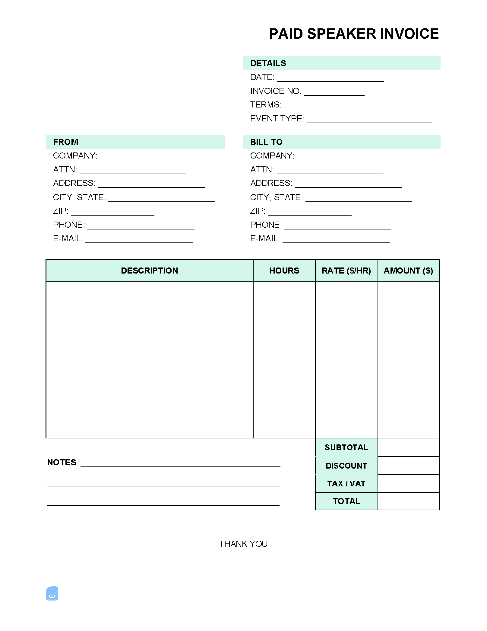 Paid-Speaker-Invoice-Template