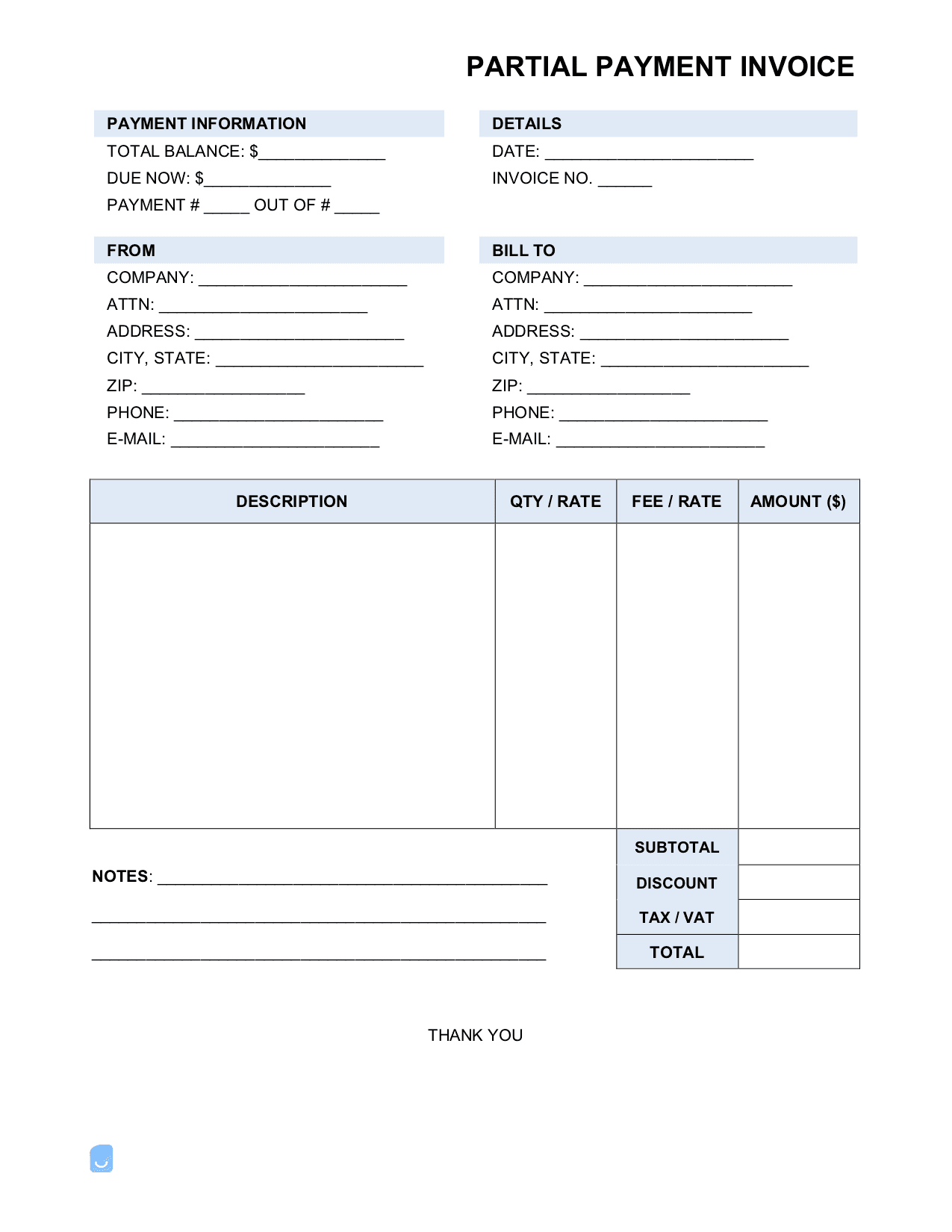 Partial-Payment-Invoice-Template