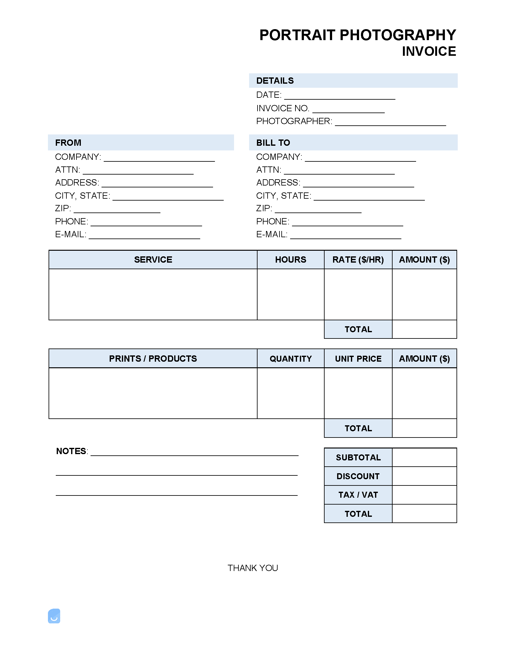 Portrait-Photography-Invoice-Template