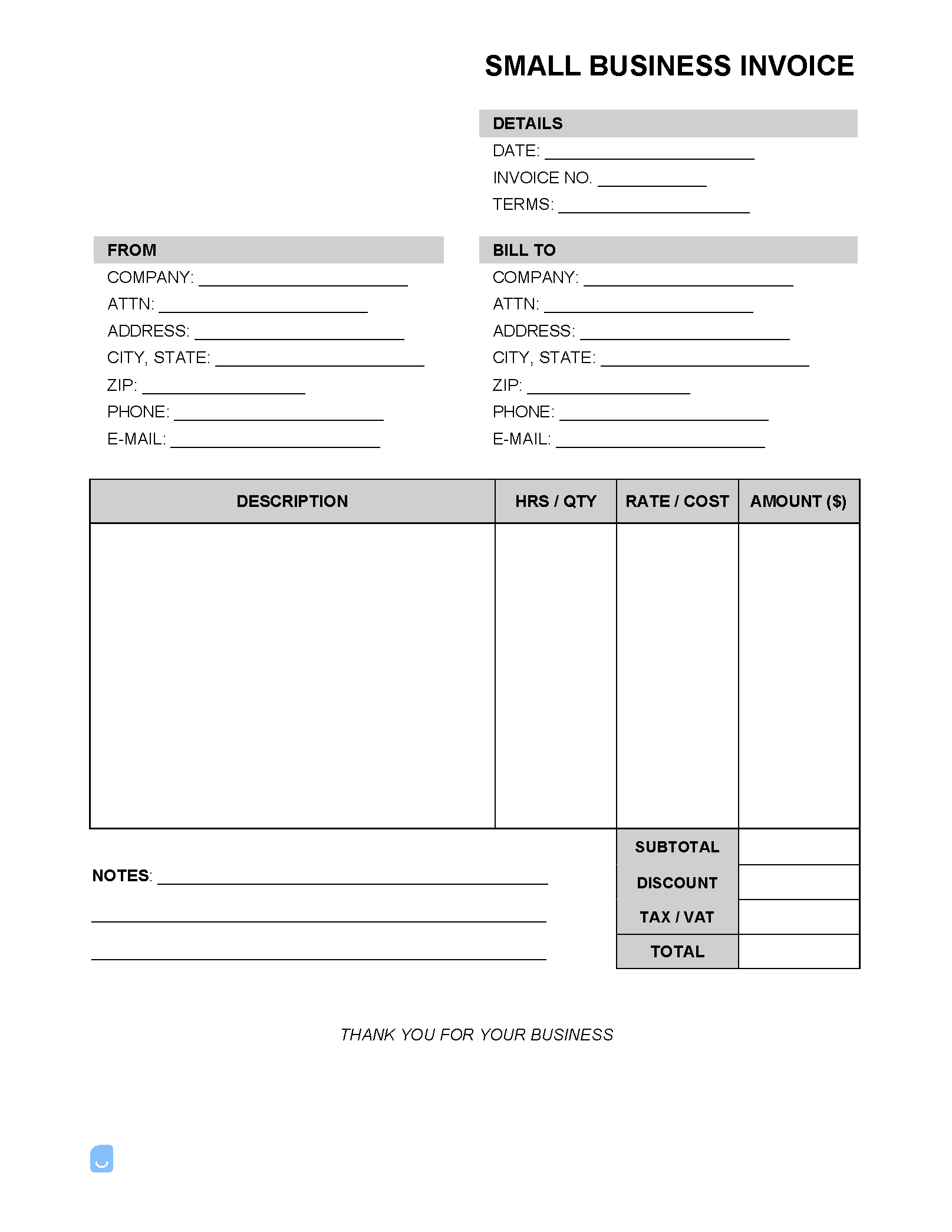 Small-Business-Invoice-Template