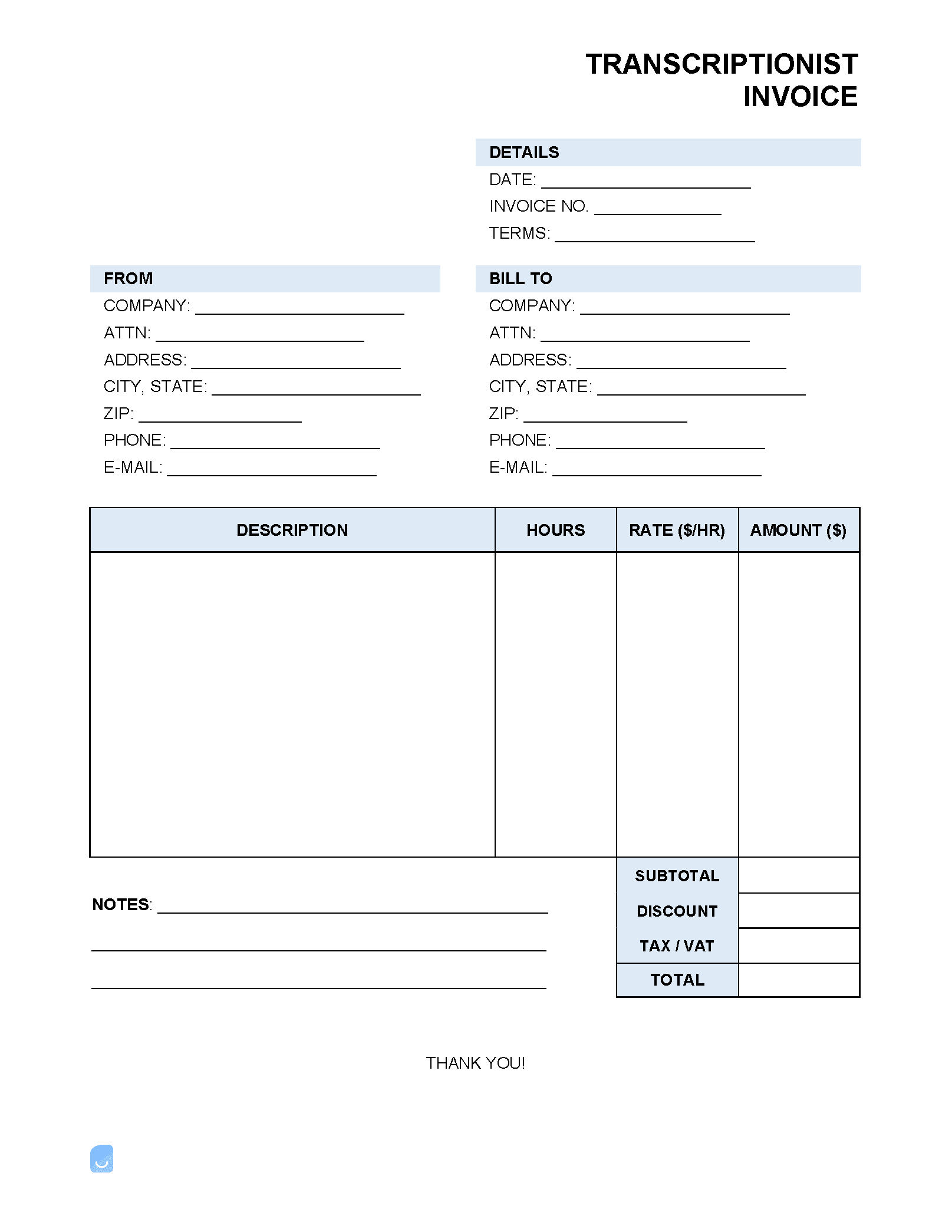 Transcriptionist-Invoice-Template-1