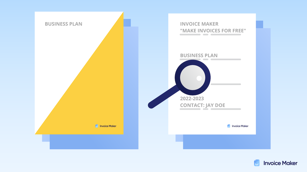 examples of a business plan cover page