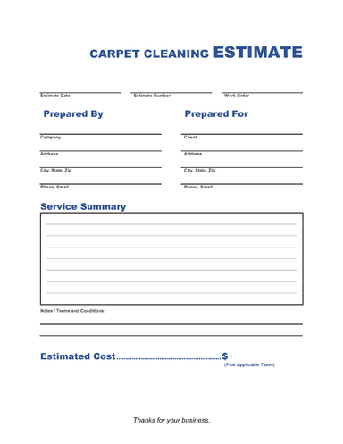 Carpet Cleaning Estimate Template Invoice Maker Carpet Cleaning Estimate Template Invoice Maker
