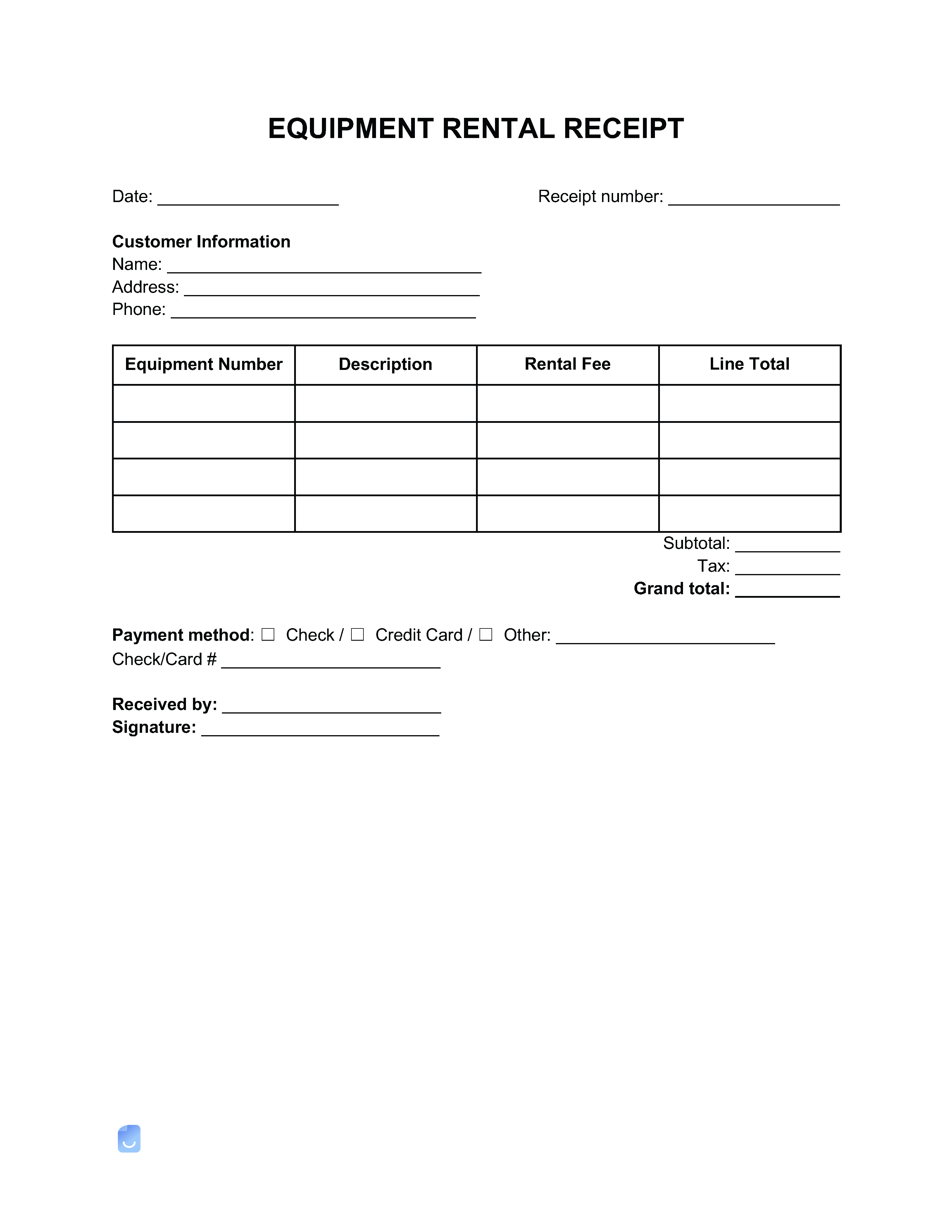 Rent Receipt Templates 3 Invoice Maker