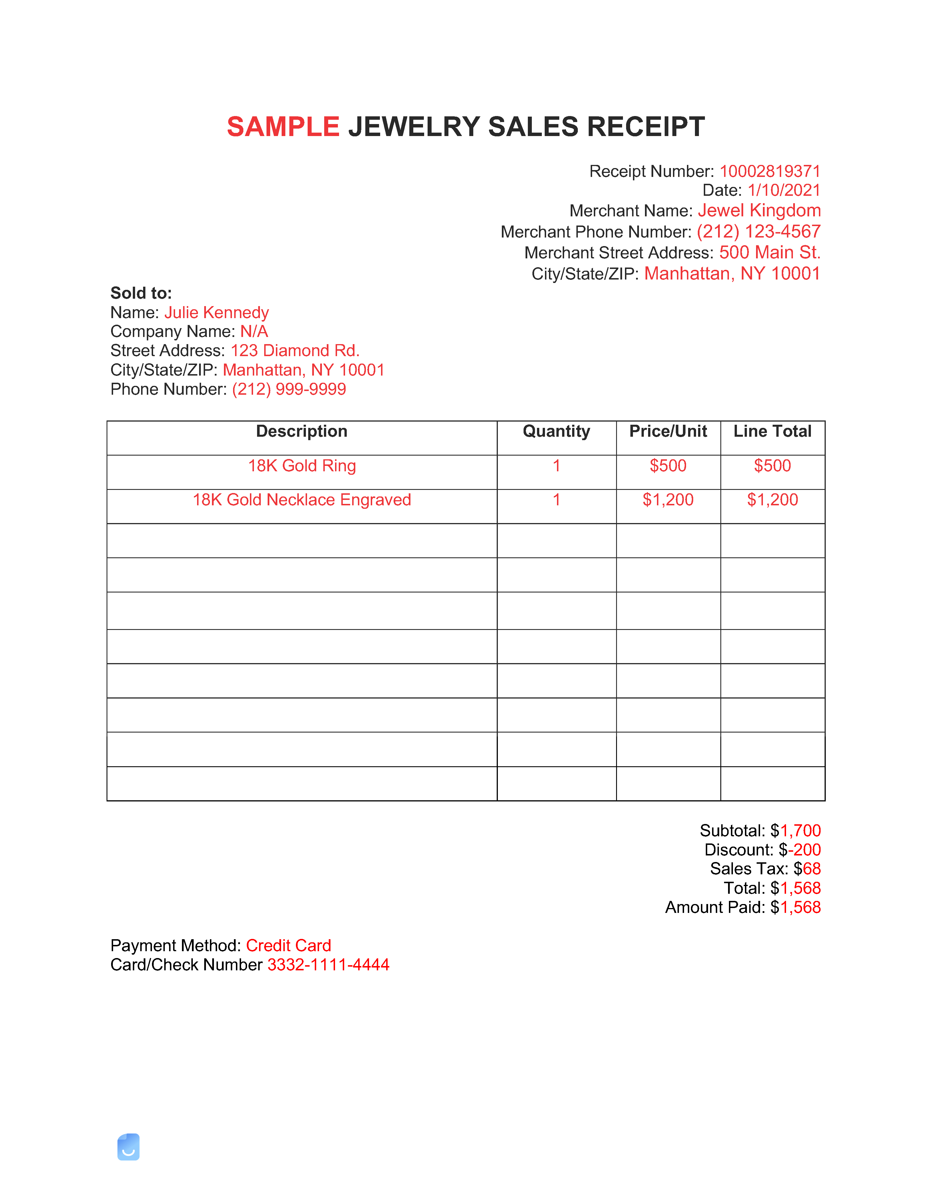 Fake Jewelry Receipt At Skye Clarey Blog Fake Jewelry Receipt At Skye Clarey Blog
